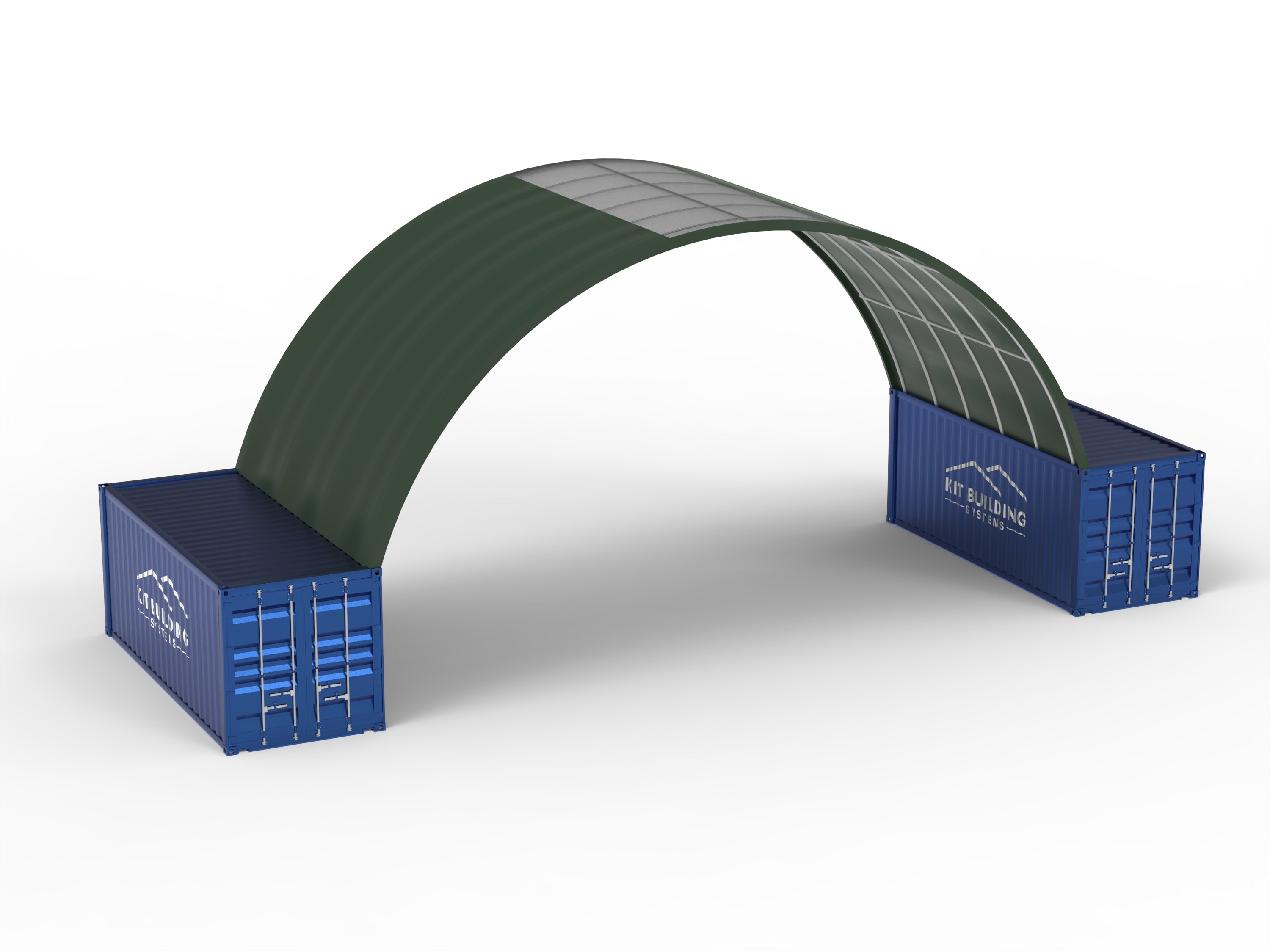 12m (40ft) Spannweite | Container-Vordächer - 40ft x 12ft (12m x 4,5m)