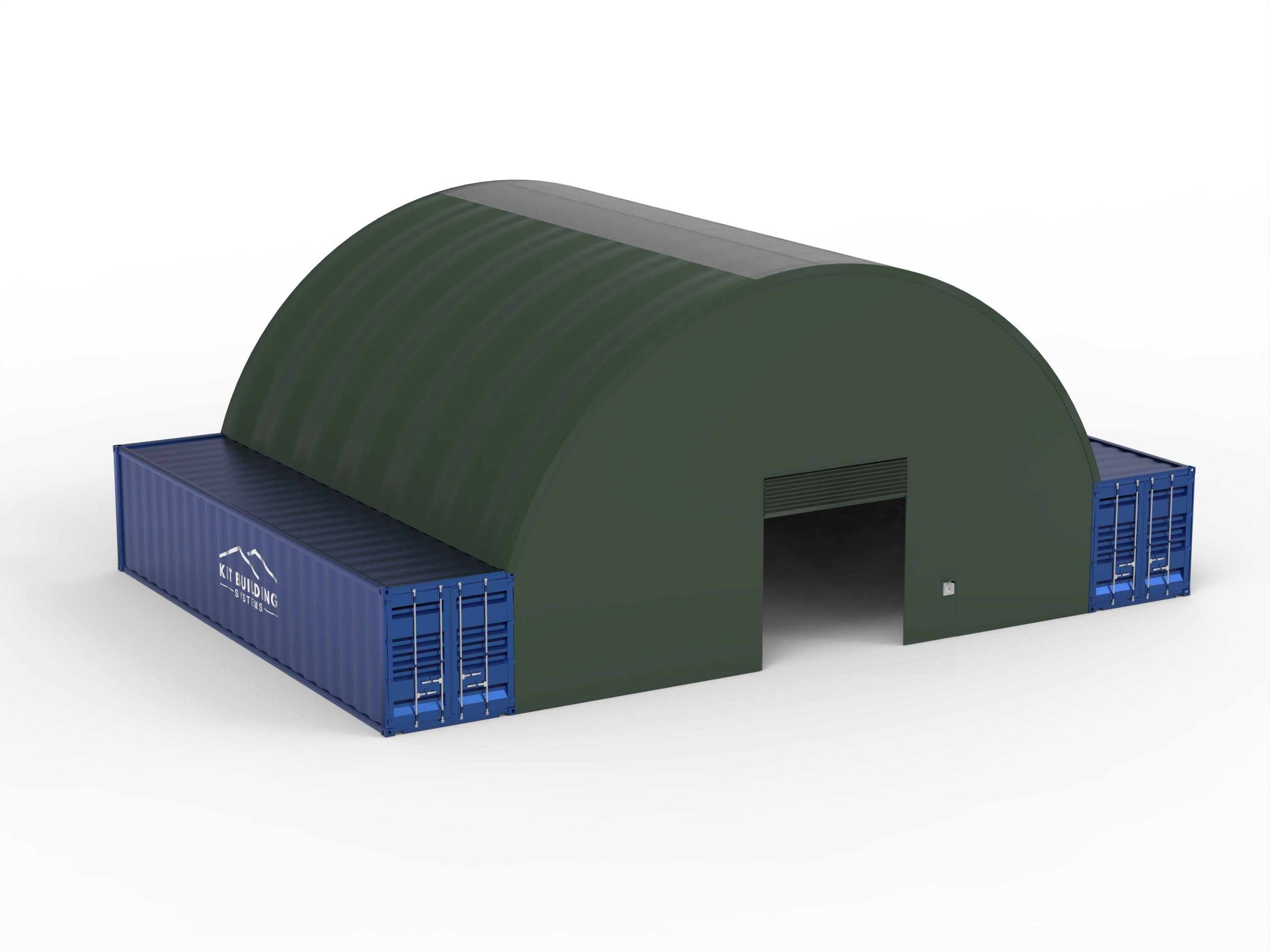 Container­überdachung (12m x 12m x 4.5m)