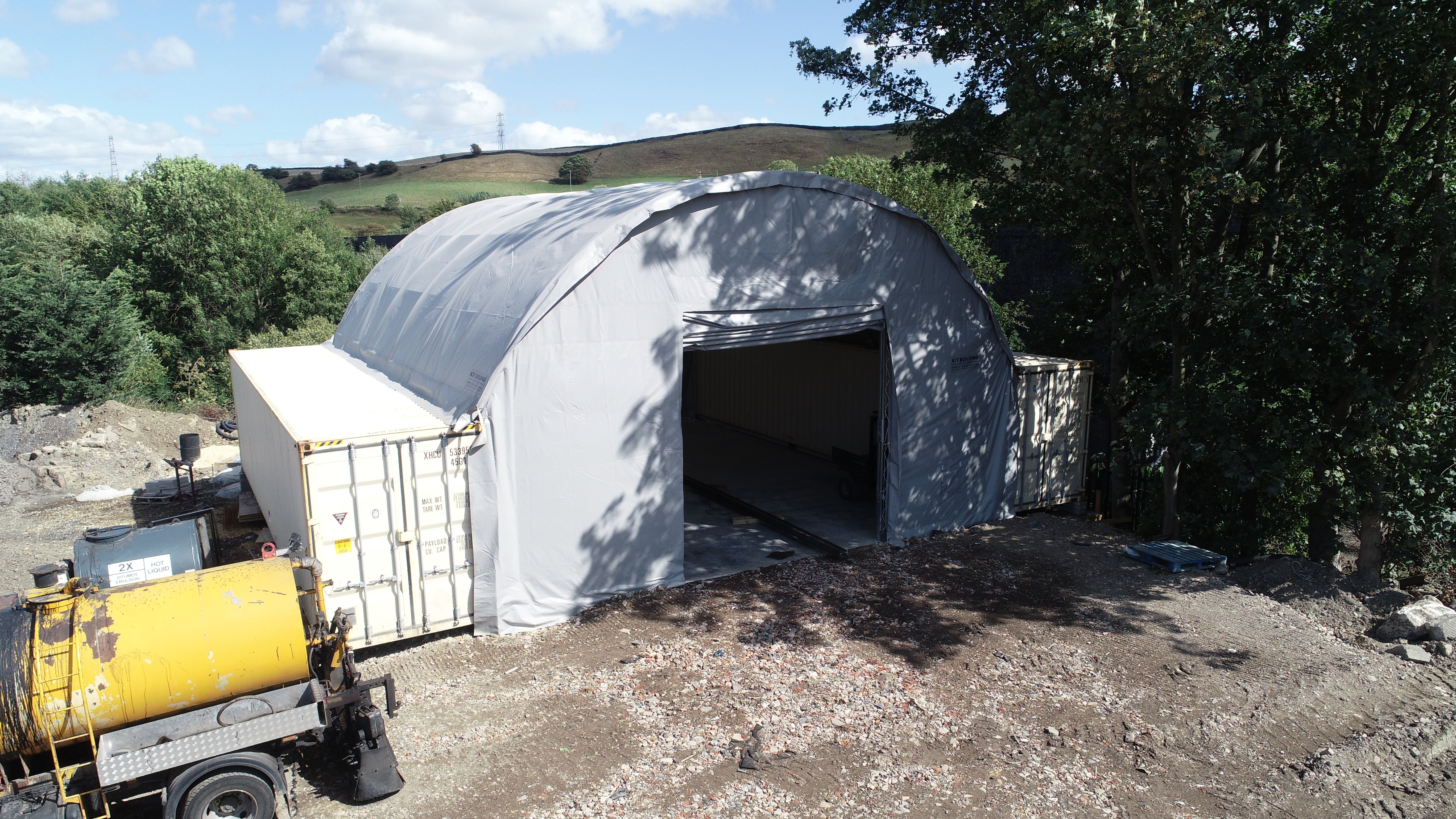 Container­überdachung (10m x 12m x 3.6m)