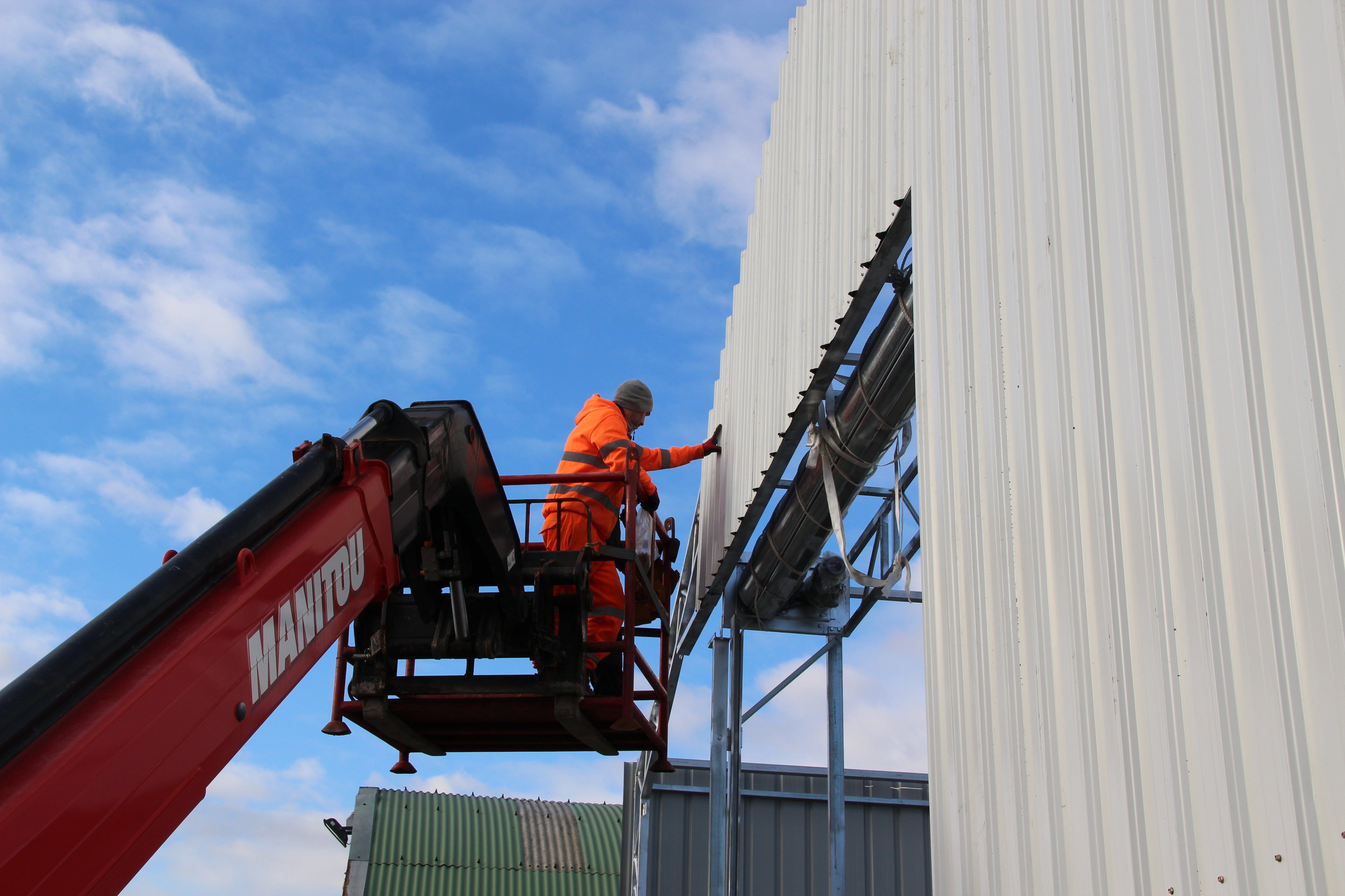 Steel wall panel installation