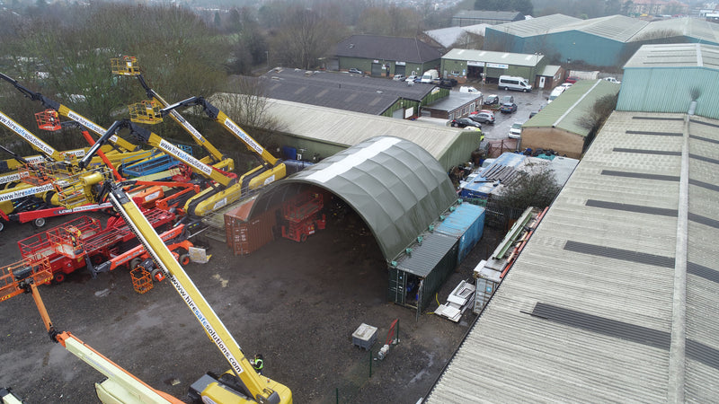 12m (40ft) Spannweite | Container-Vordächer - 40ft x 12ft (12m x 4,5m)