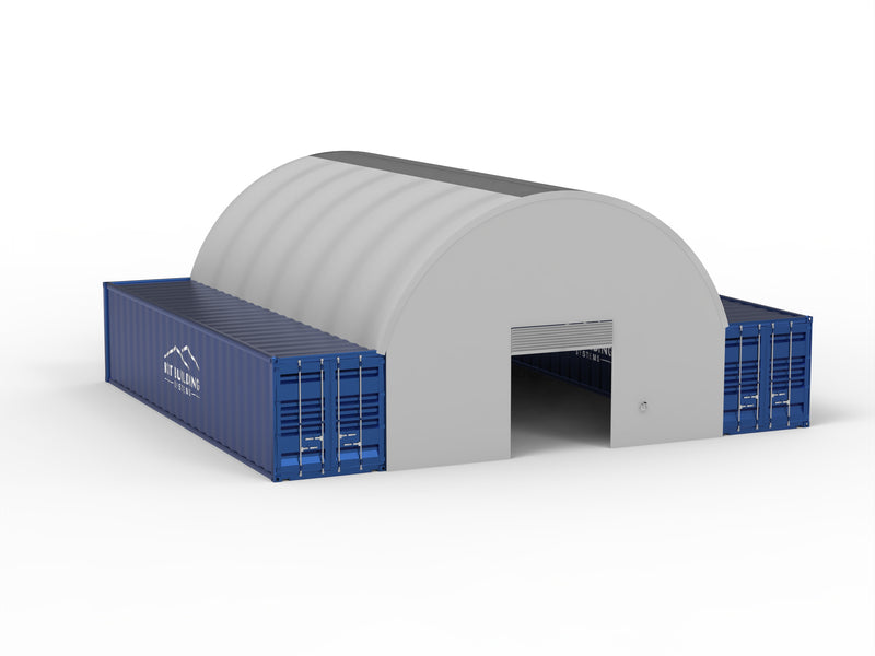 Container&shy;überdachung (8m x 12m x 3m)
