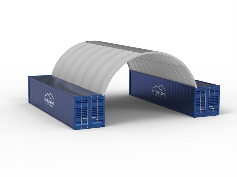Container&shy;überdachung (8m x 12m x 3m)