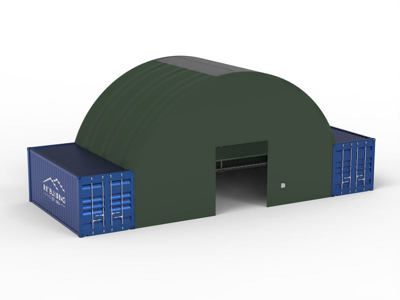 Container&shy;überdachung (10m x 6m x 3.6m)