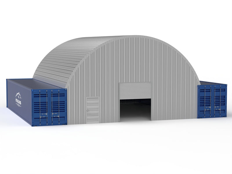 Stahlcontainer-Überdachungen - 10m x 12m x 3,6m (33ft x 40ft x 12ft)
