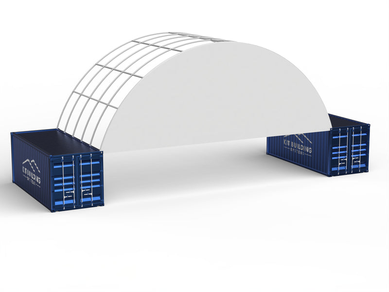 12m (40ft) Spannweite | Container-Vordächer - 40ft x 12ft (12m x 4,5m)