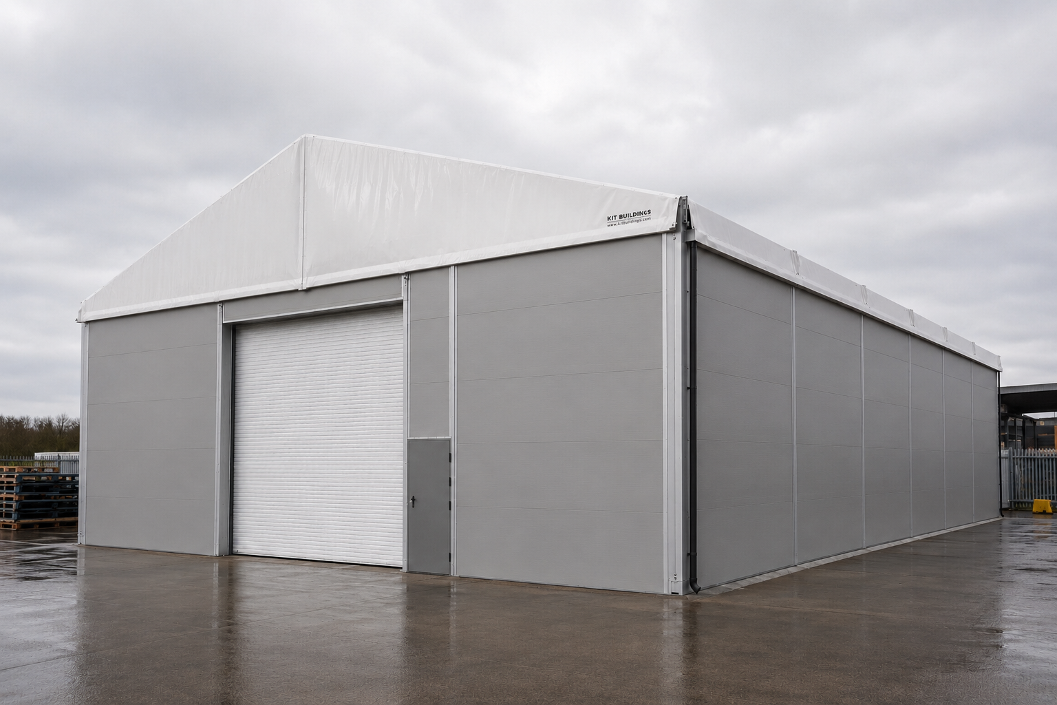 Temporäre Lagerhallen