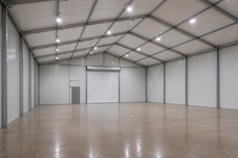 Temporäre Lagerhallen