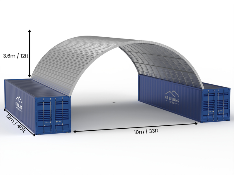 Stahl-Container&shy;überdachungen