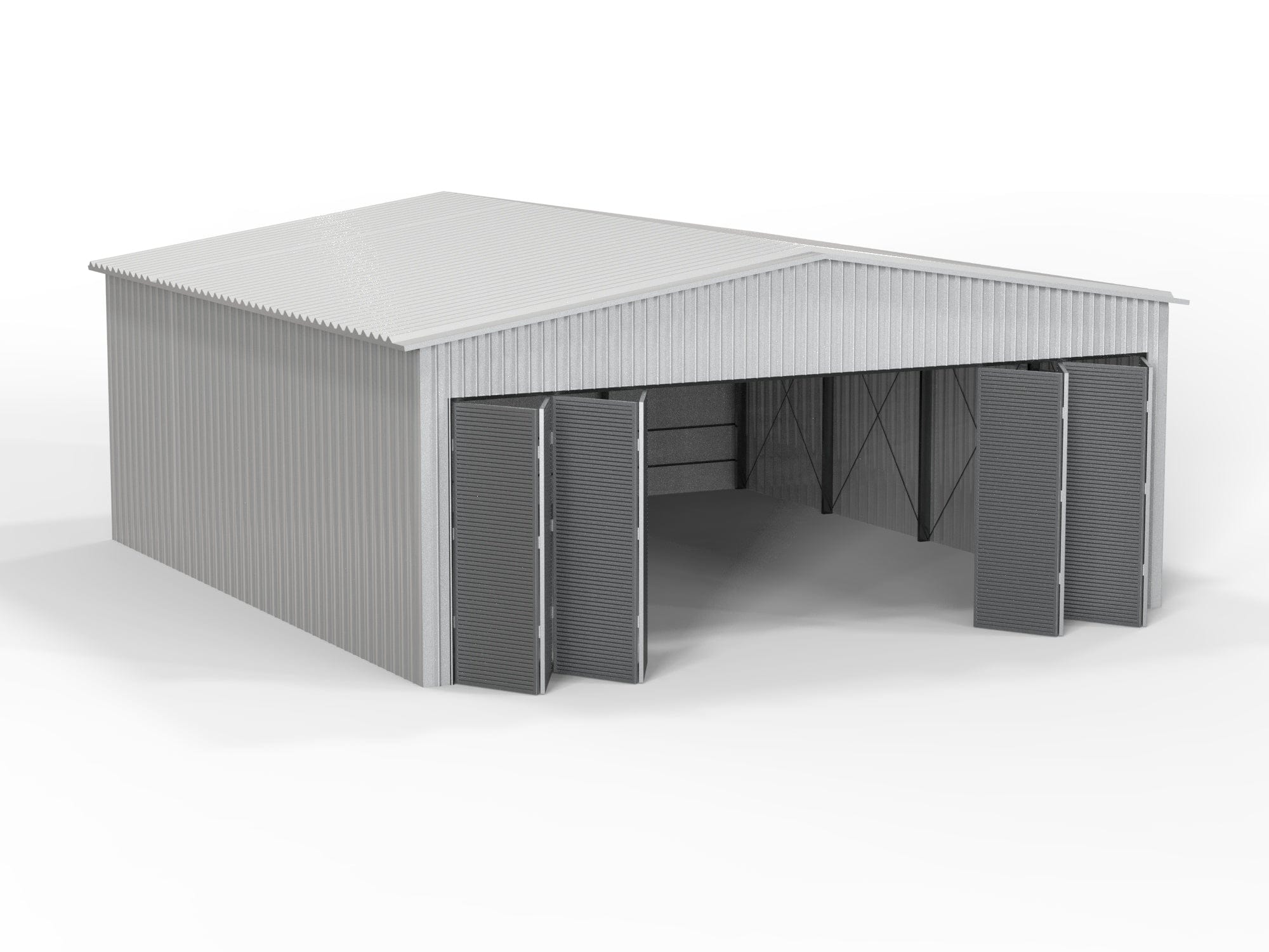 Kit Buildings Aircraft Hangar 53ft x 50ft x 19ft (16x15x5.7m) Insulated Aircraft Hangar