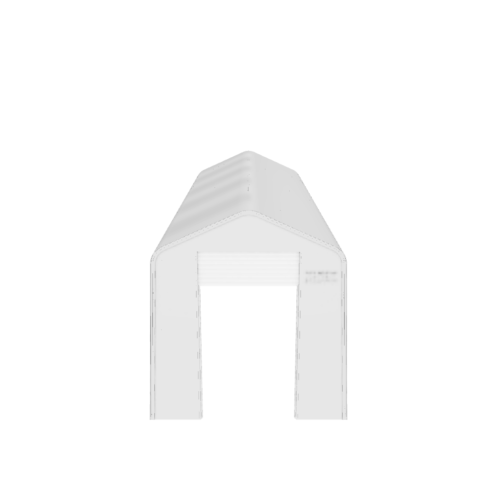 fabric structure with open entry